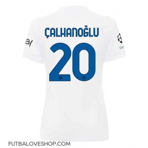 Dres Inter Milan Hakan Calhanoglu #20 Preč pre Ženy 2023-24 Krátky Rukáv